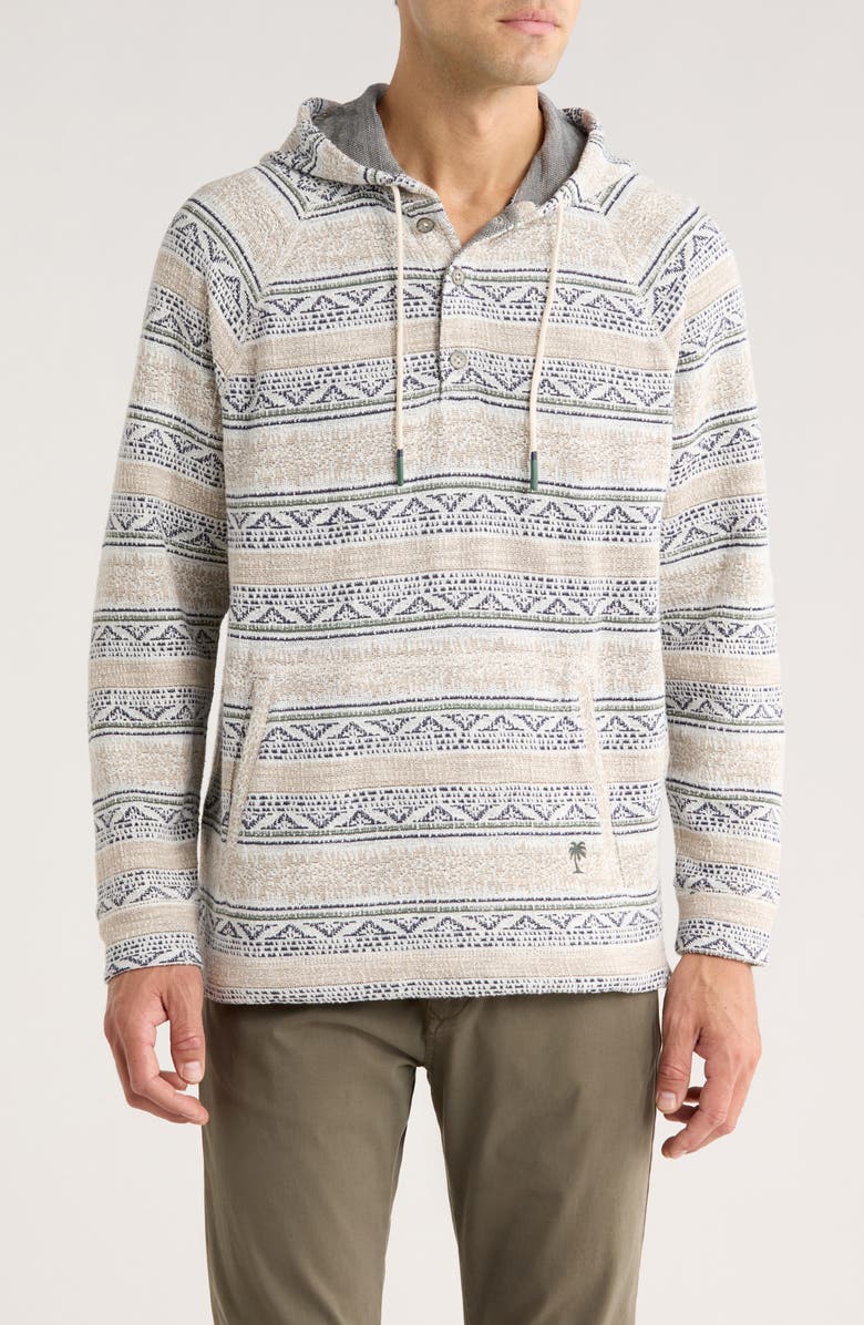 Tommy Bahama Golden Sands Baja Cotton Hoodie, Main, color, Coconut
