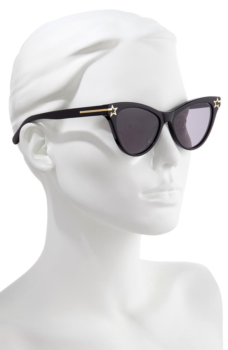 Stella McCartney 52mm Cat Eye Sunglasses, Alternate, color, 