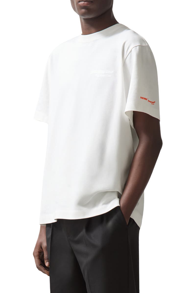 Reiss x McLaren Nakata Logo Embellished T-Shirt, Alternate, color, White