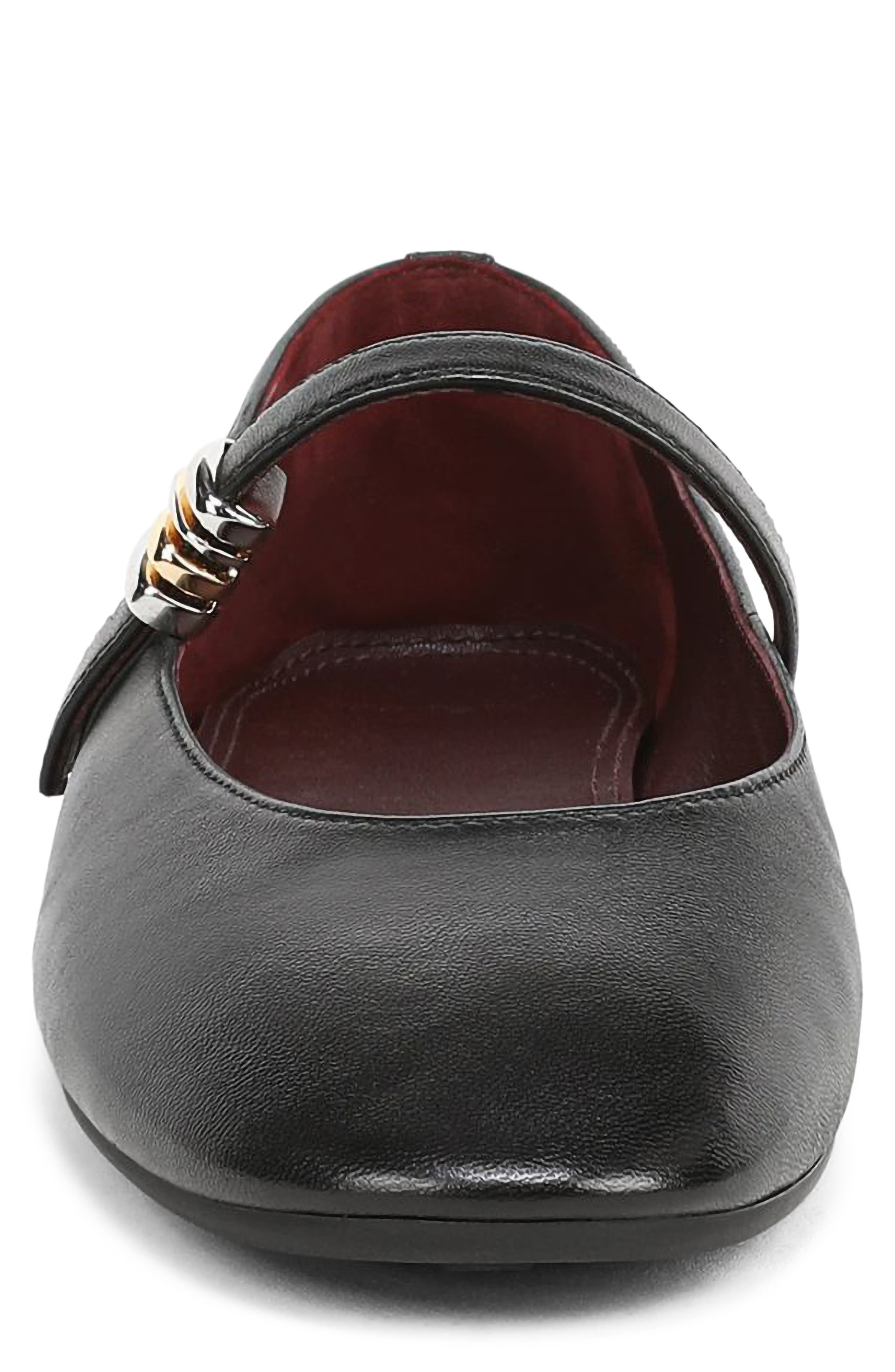 Olivette Ballet Flat, Alternate, color, BLACK LEATHER