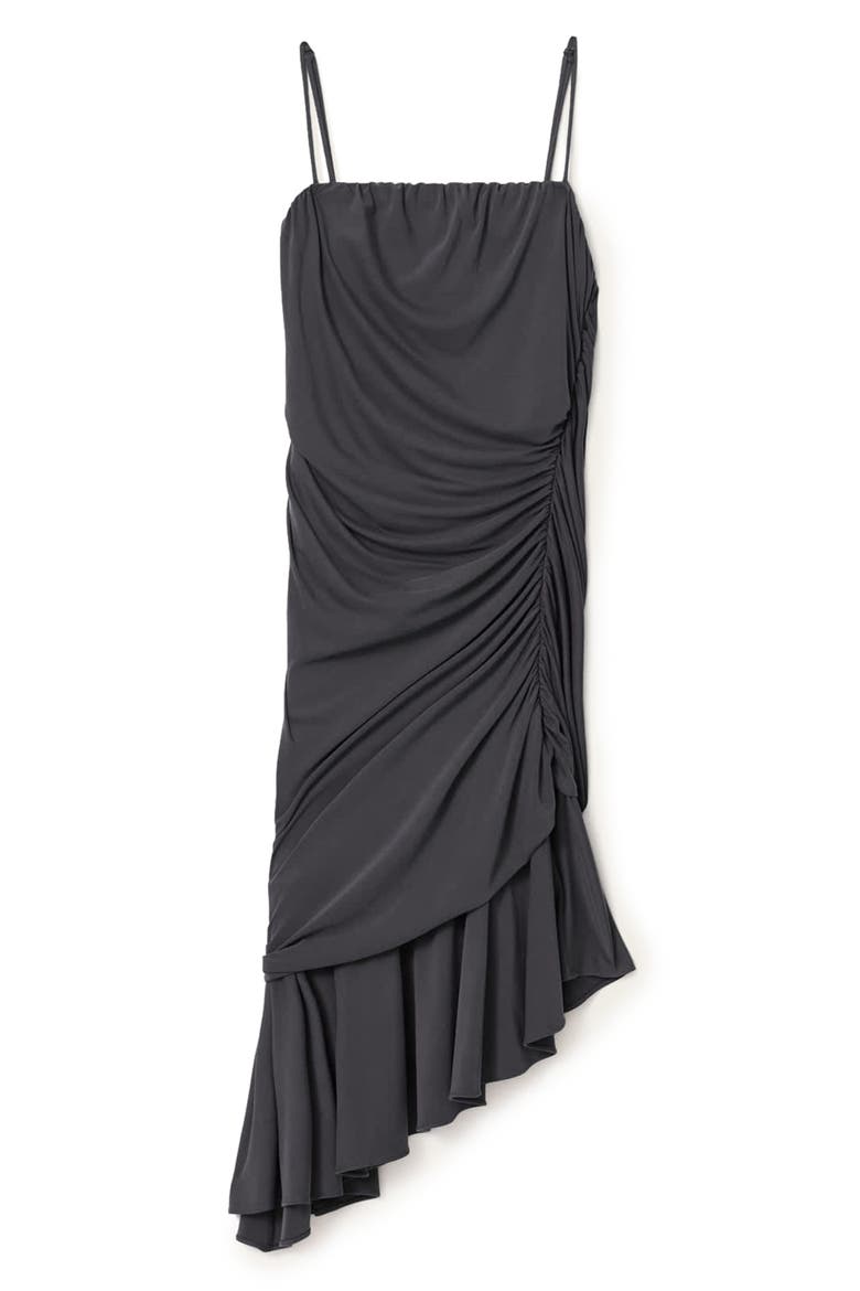 Sophia Asymmetric Minidress, Alternate, color, GREY