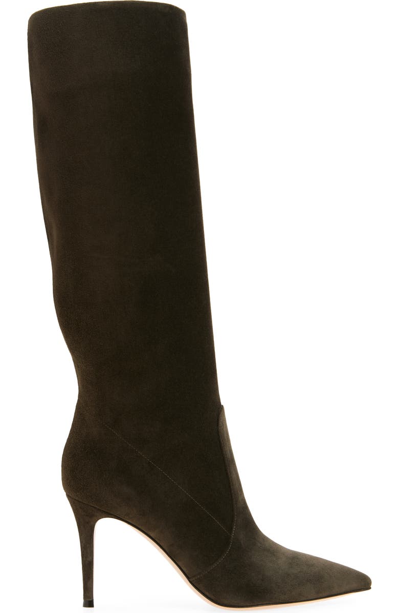 Gianvito Rossi Hansen Pointed Toe Boot, Alternate, color, Dark Olive