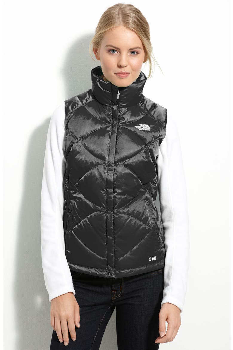 'Aconcagua' Down Vest, Main, color, BLACK