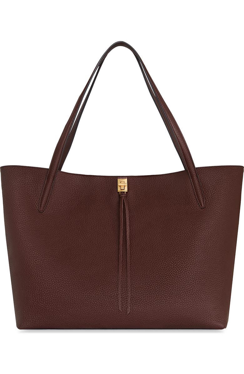 Rebecca Minkoff Darren Unlined Tote Bag, Main, color, Cherrywood