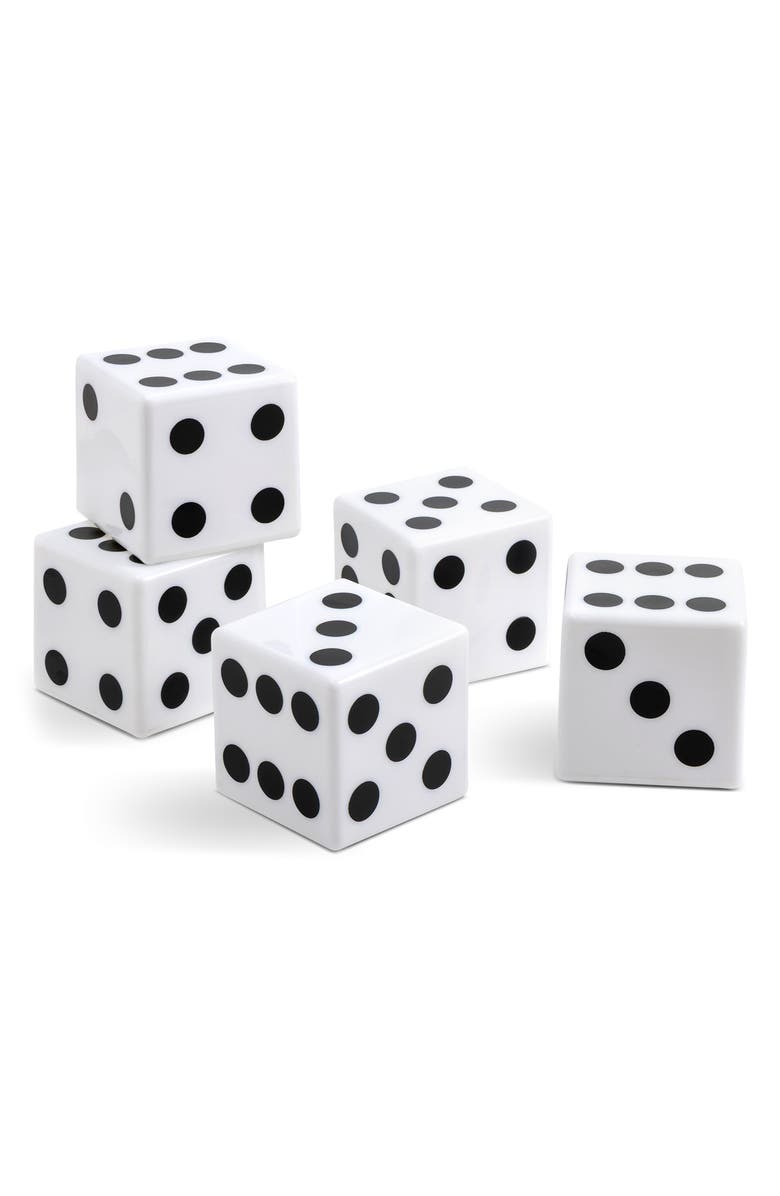 Core Home 5-Piece Giant LED Rolling Dice Set, Alternate, color, Multi