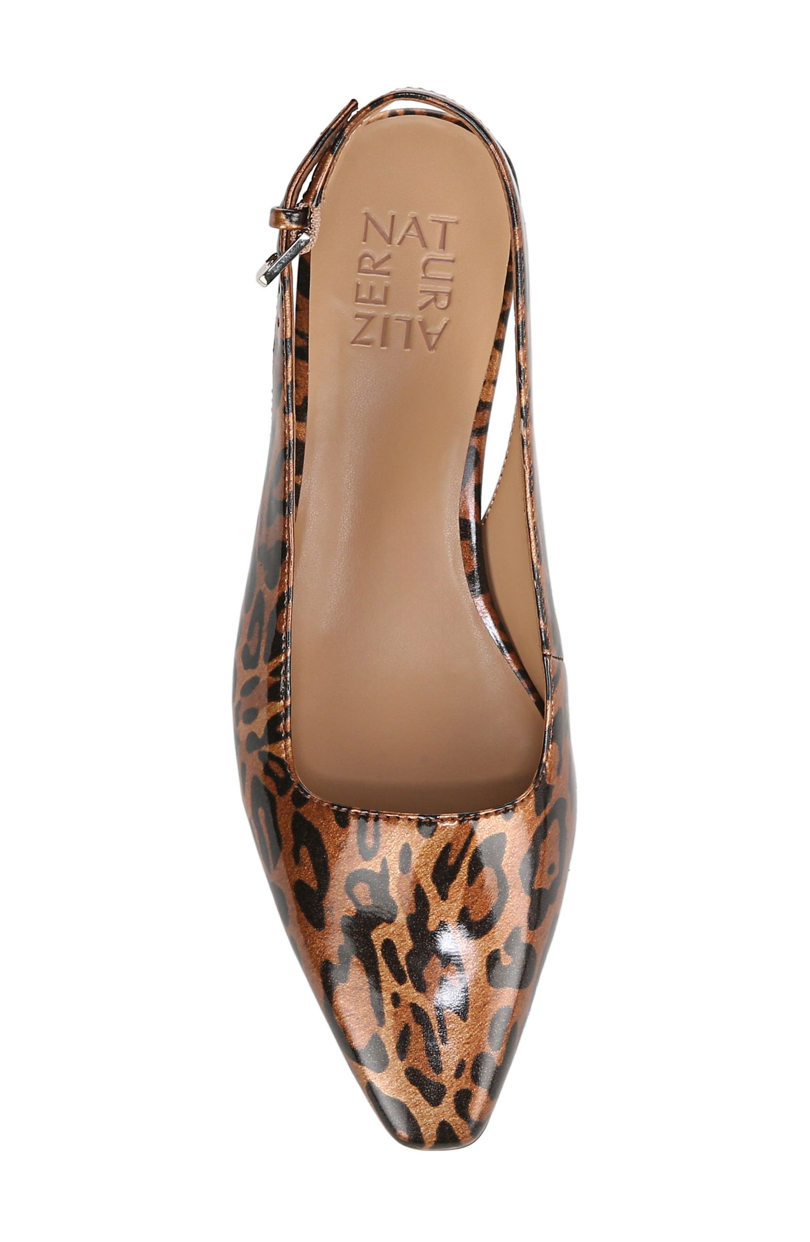 Naturalizer Ginger Slingback Pump, Alternate, color, Leopard Print Faux Leather