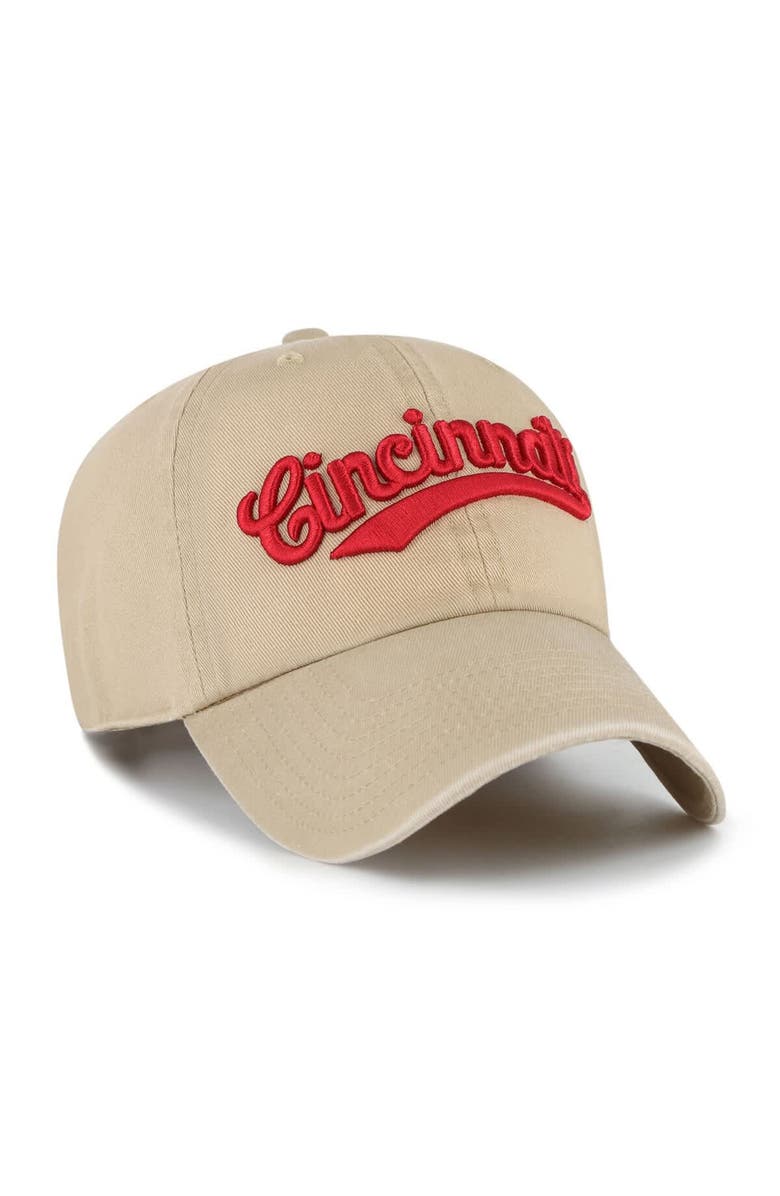 '47 Men's '47 Tan Cincinnati Bearcats Vault Clean Up Adjustable Hat, Alternate, color, Tan