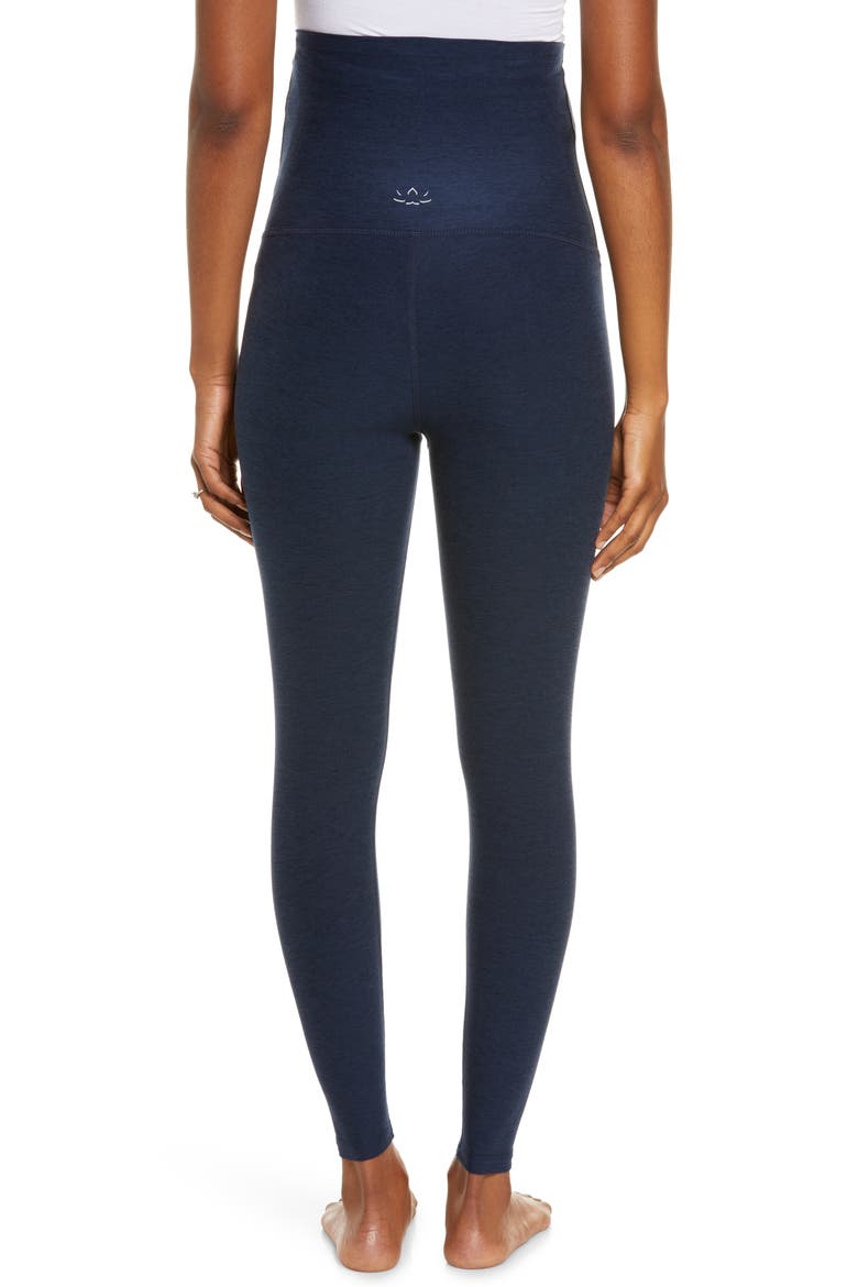 Empire Waist Maternity Leggings, Alternate, color, NOCTURNAL NAVY