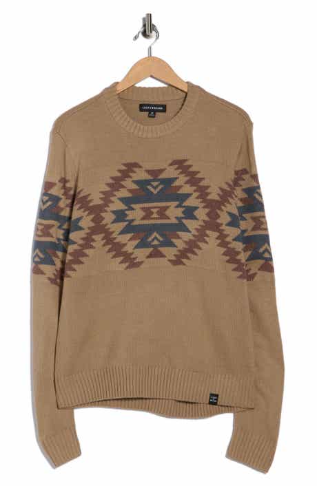 Lucky Brand Geometric Jacquard Crewneck Sweater
