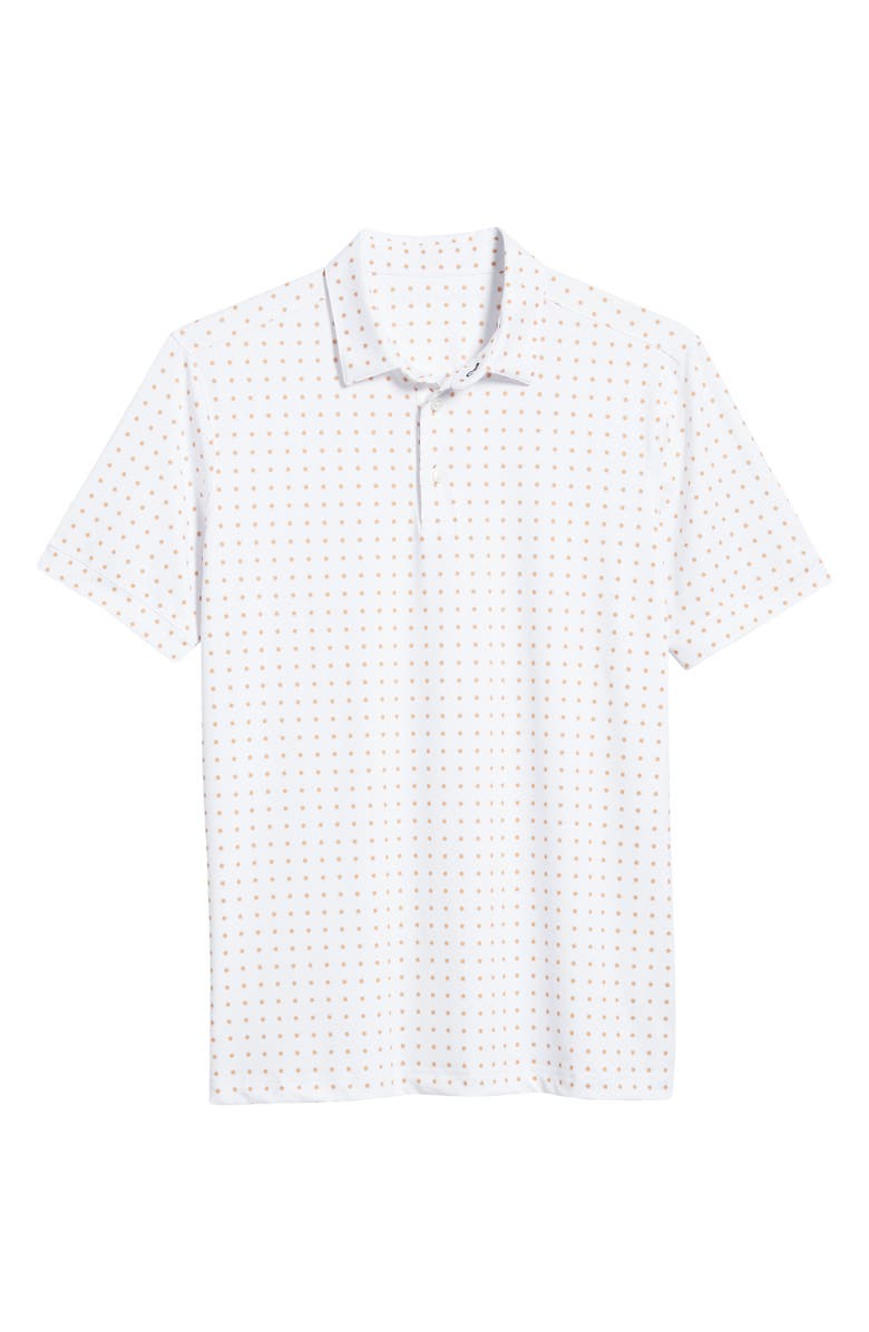 Mizzen+Main Versa White Linear Floral Performance Golf Polo, Alternate, color, 