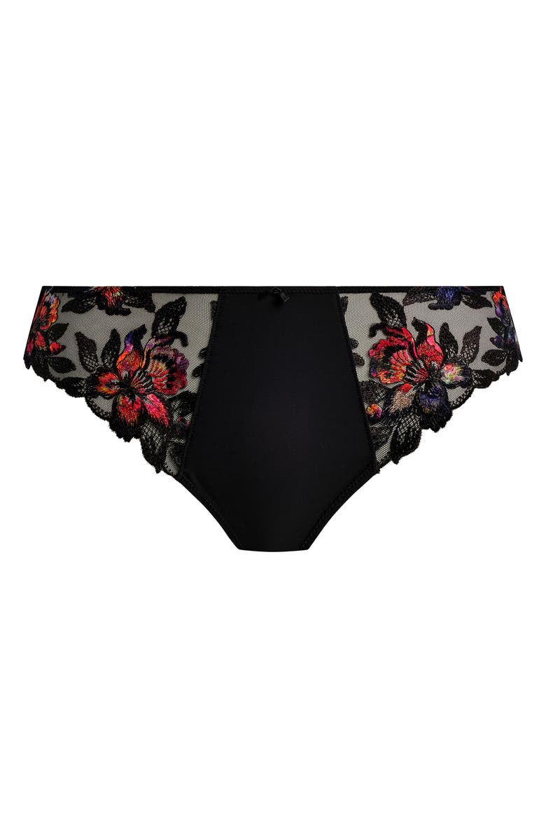 Fantasie Magdalena Lace Trim Thong, Alternate, color, Noir