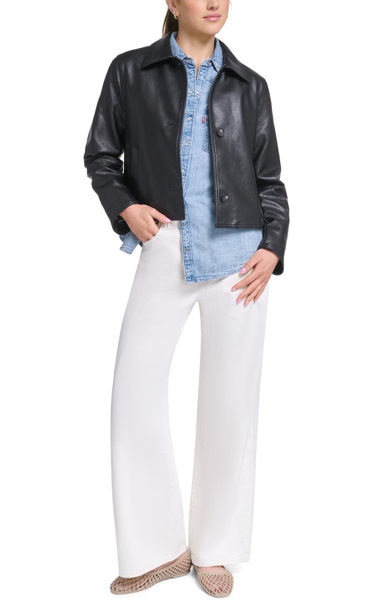 Levi's Crop Faux Leather Jacket, Alternate, color, 