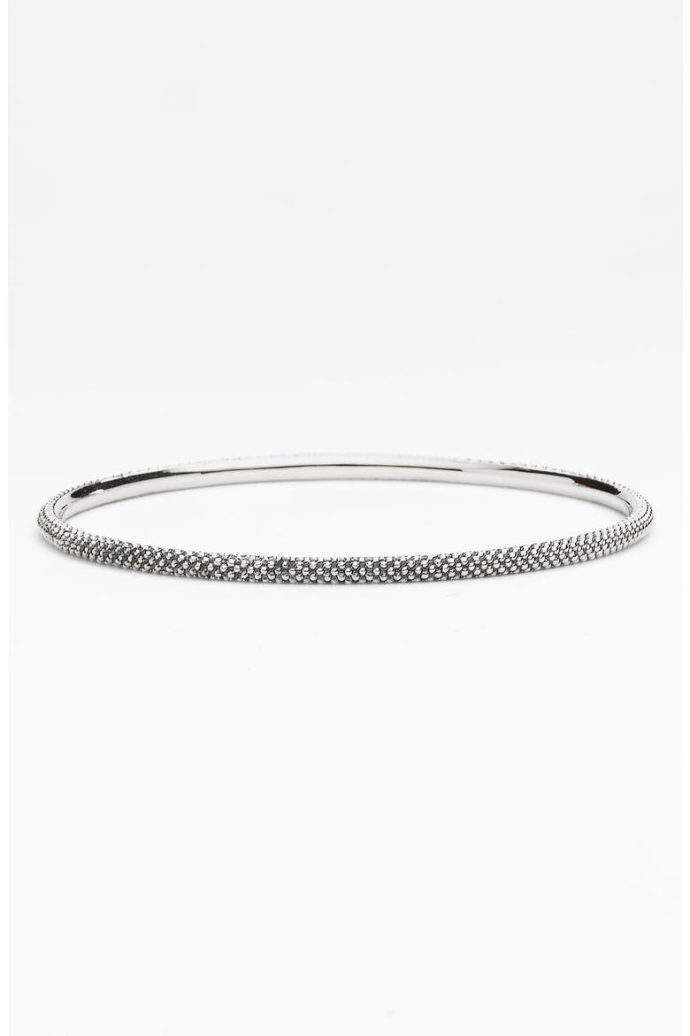 Caviar Bangle, Alternate, color, STERLING SILVER