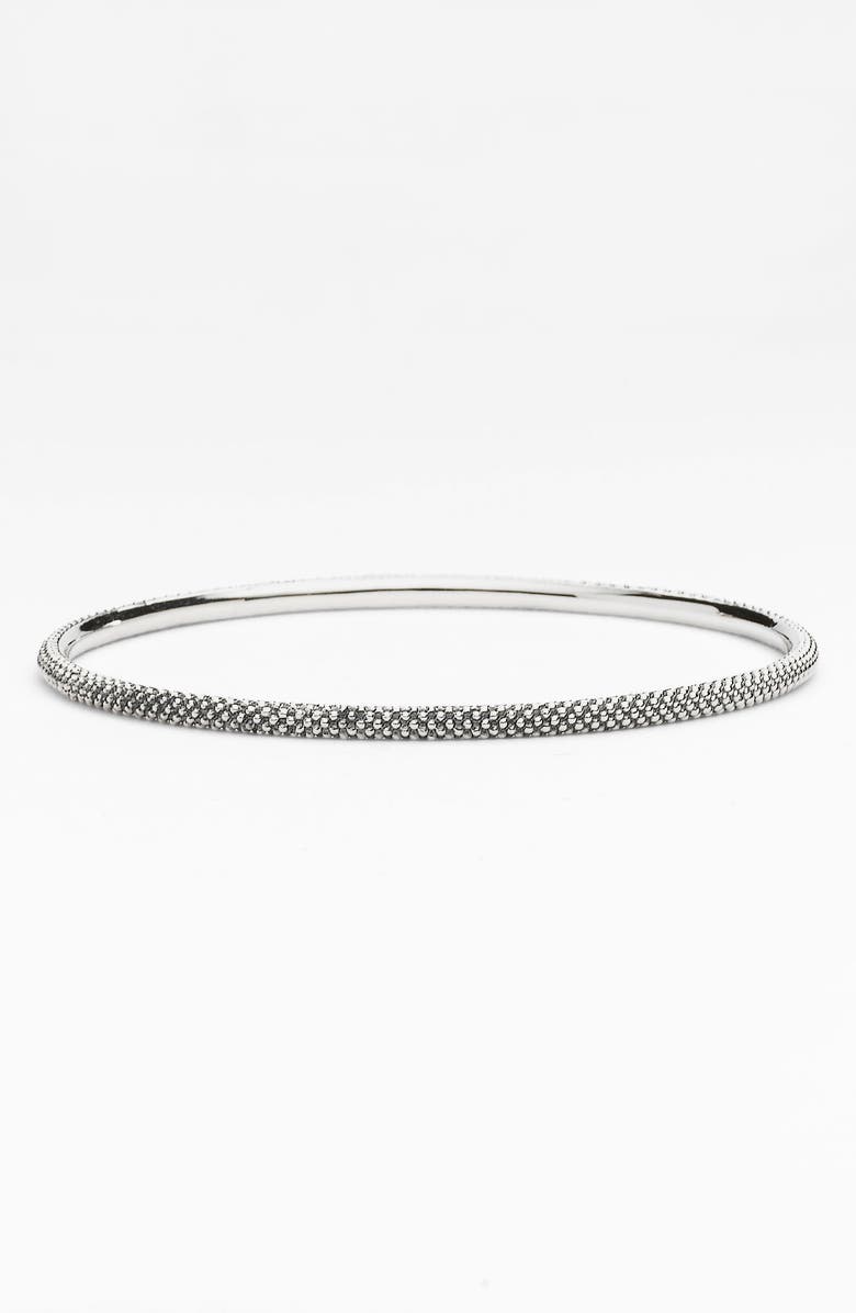 LAGOS Caviar Bangle, Alternate, color, Sterling Silver