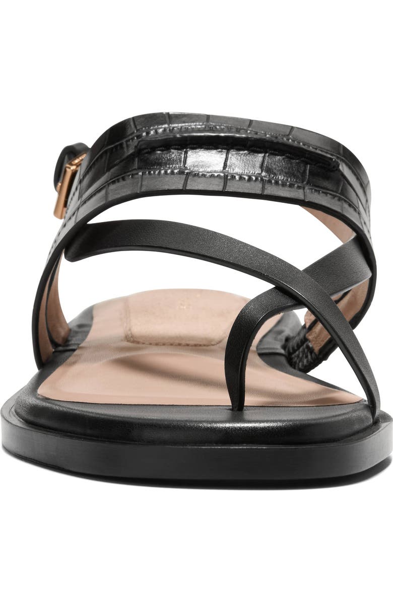 Cole Haan Estella Slingback Leather Sandal, Alternate, color, Black Croc Print Leather