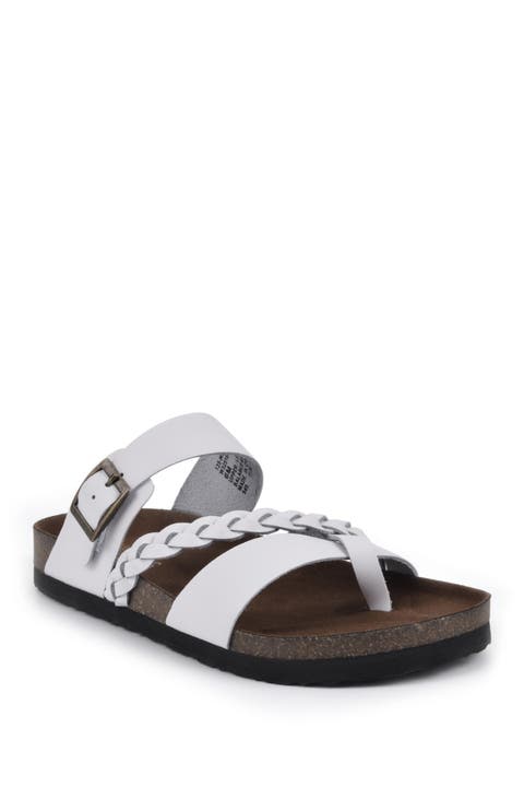 Hazy Leather Footbed Sandal (Women)