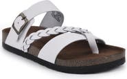 White Mountain Footwear Hazy Leather Footbed Sandal