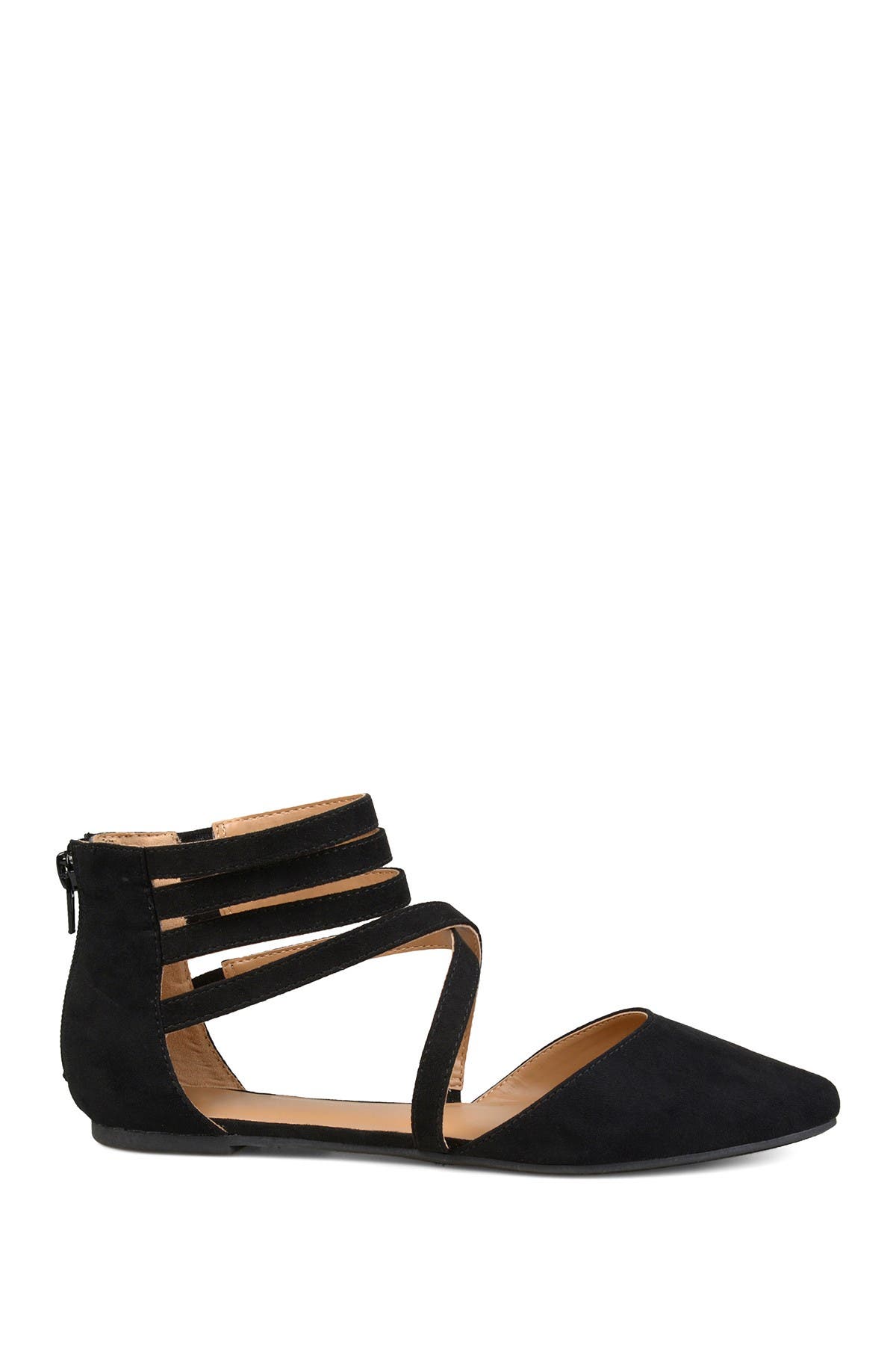 Journee Collection JOURNEE Marlee Ankle Strap Flat, Alternate, color, Black