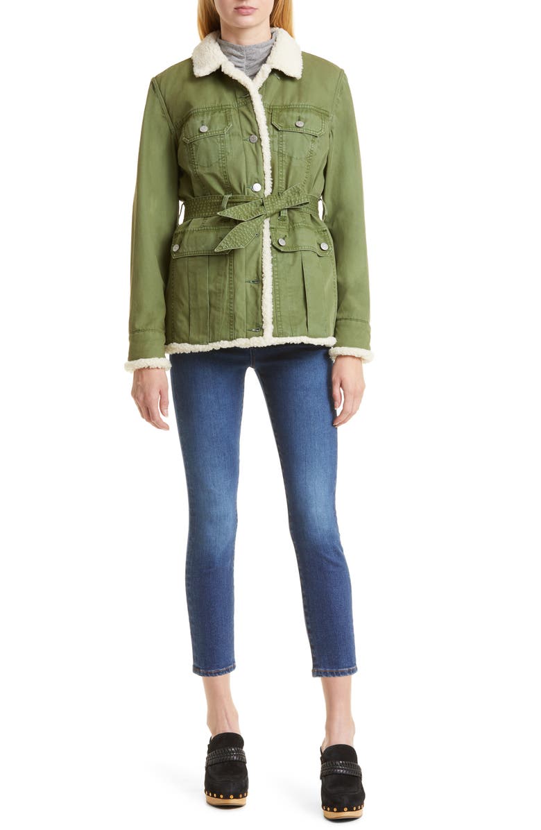 Veronica Beard Katherine Corset High Waist Ankle Skinny Jeans, Main, color, 