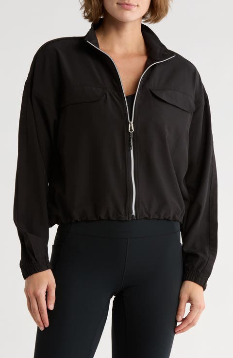 Four-Way Stretch Crop Jacket