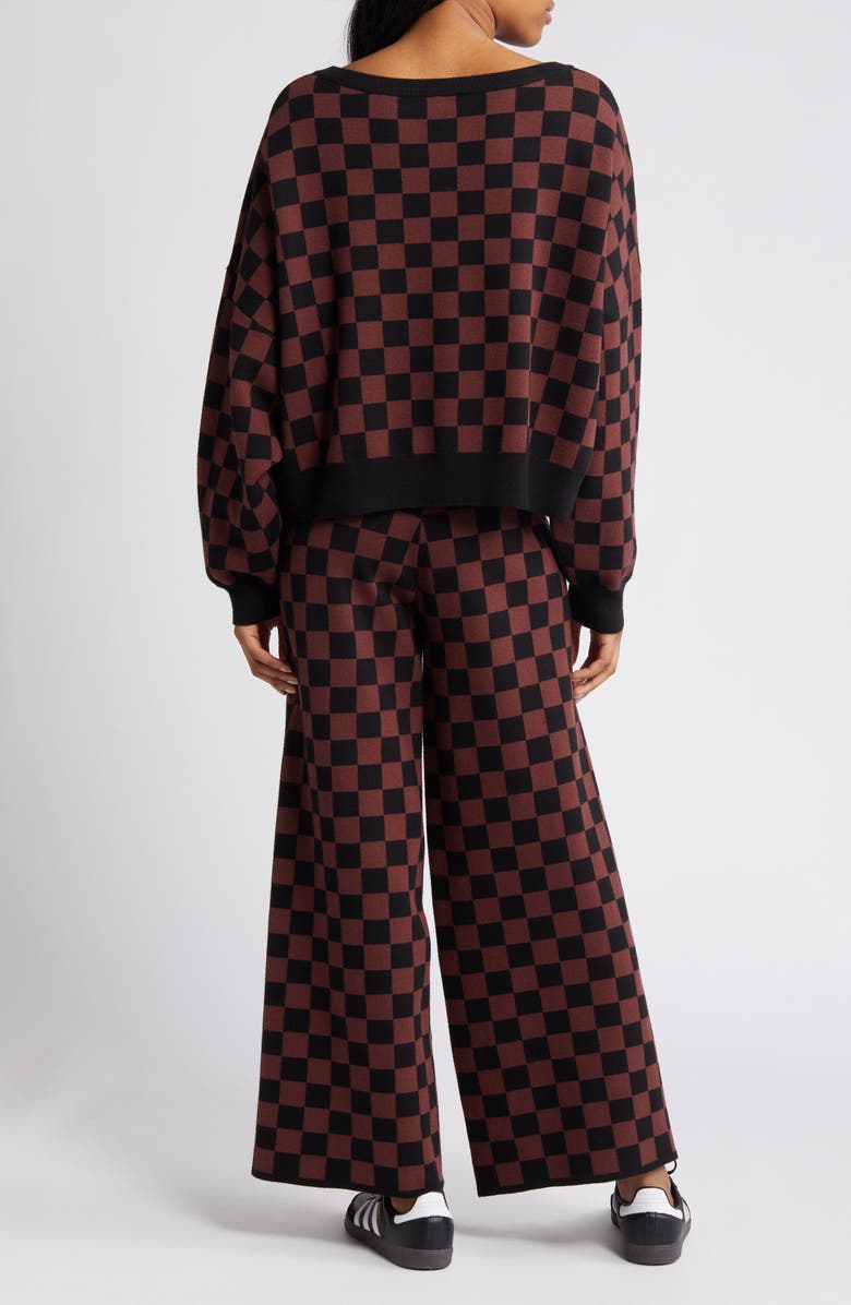 Dressed in Lala Check Sweater & Pants Set, Alternate, color, 