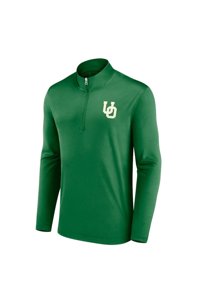 FANATICS Men's Fanatics Branded Green Oregon Ducks Underdog Mindset Quarter-Zip Top, Alternate, color, Green