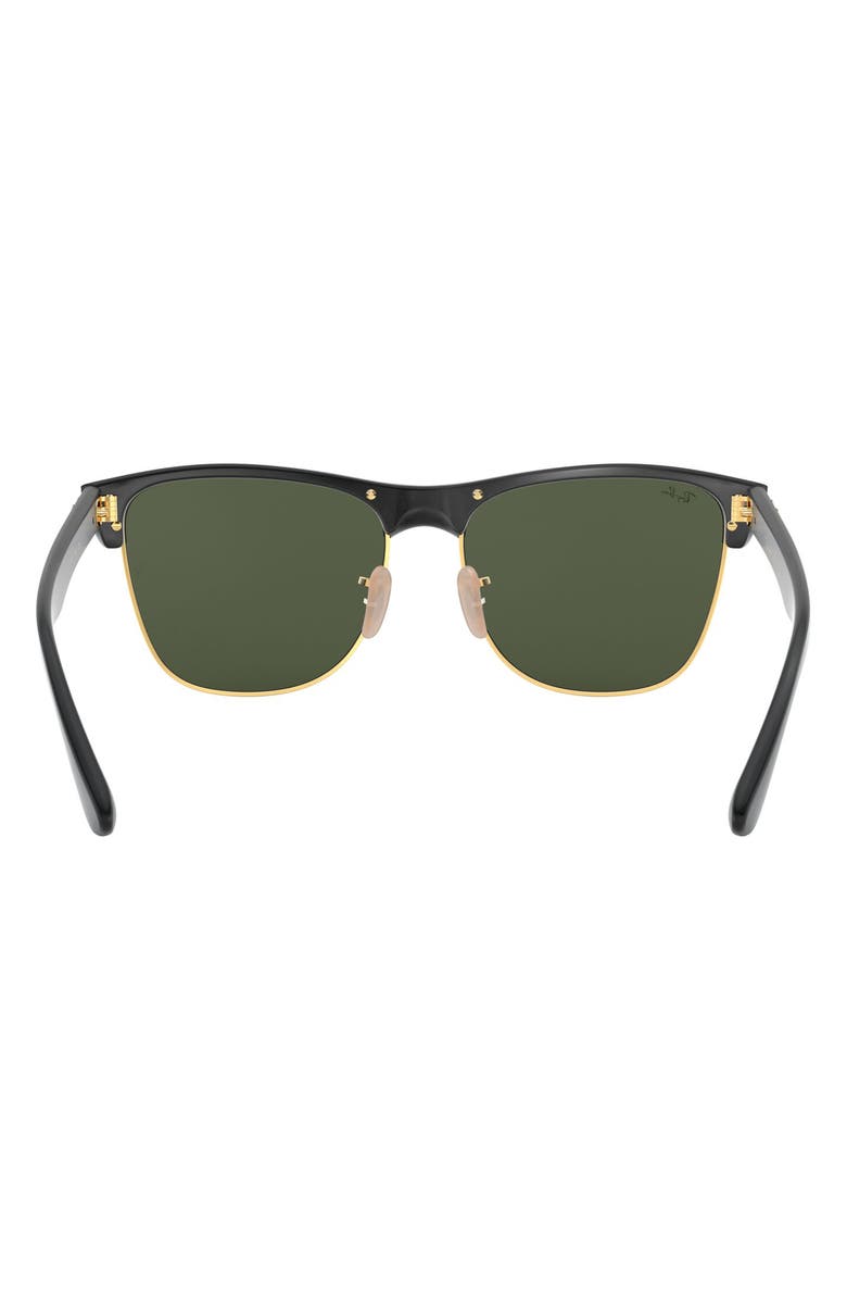Ray-Ban Highstreet 57mm Sunglasses, Alternate, color, Demi Black/ Green Solid