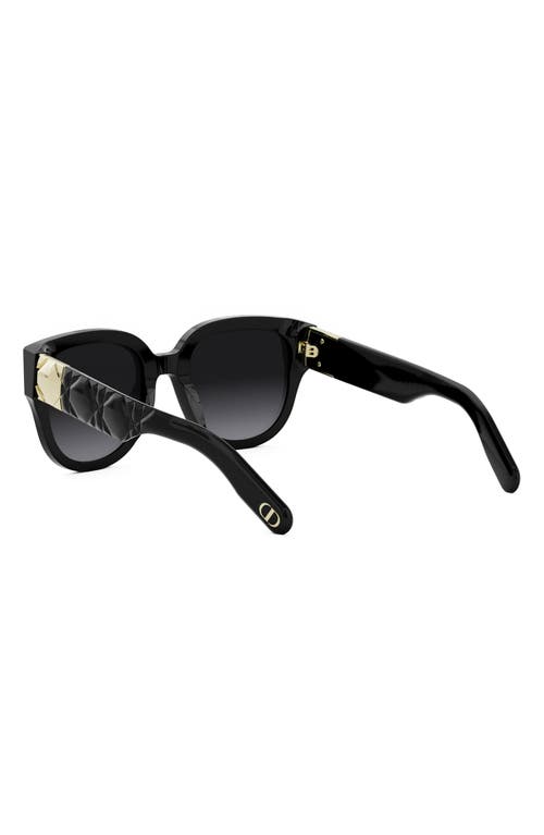Dior Lady 95.22 R3i 64mm Oversize Round Sunglasses In Black