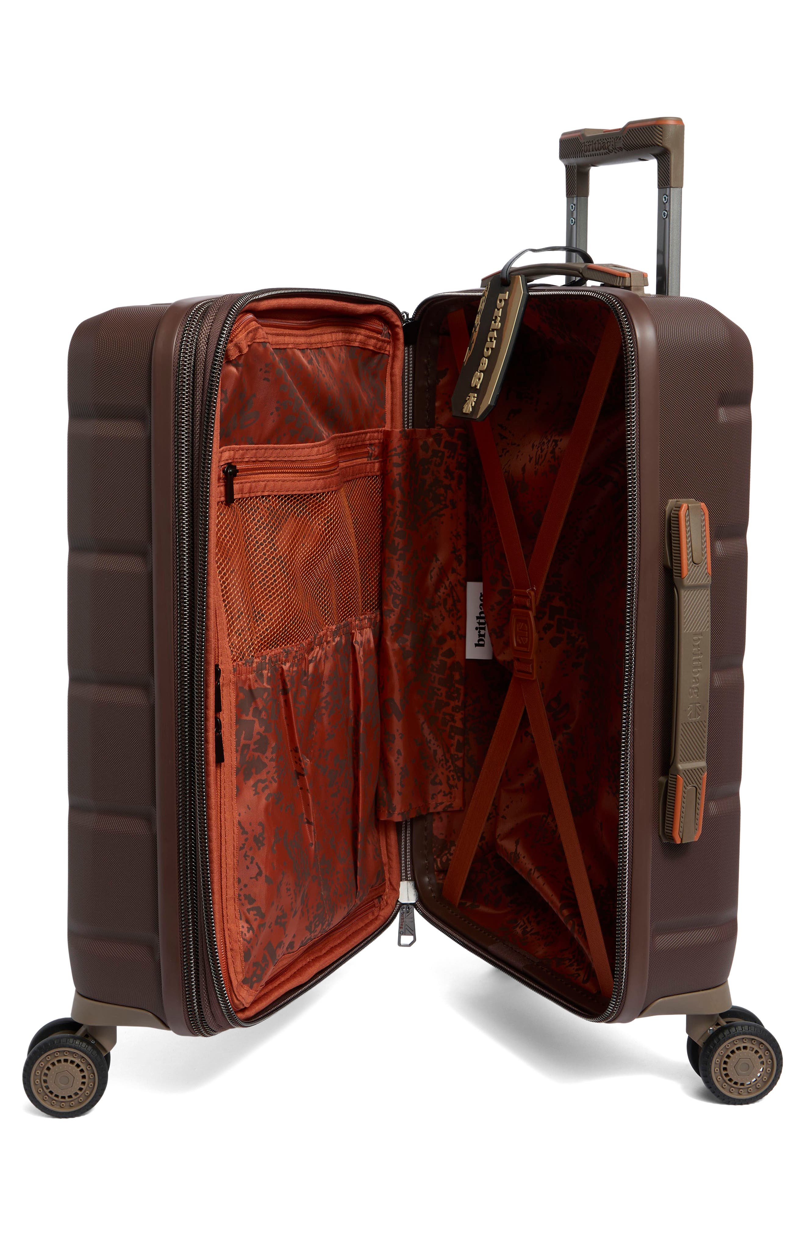 Britbag Stoneleigh 21-Inch Hardside Carry-On Spinner Luggage, Alternate, color, Shaved Chocolate