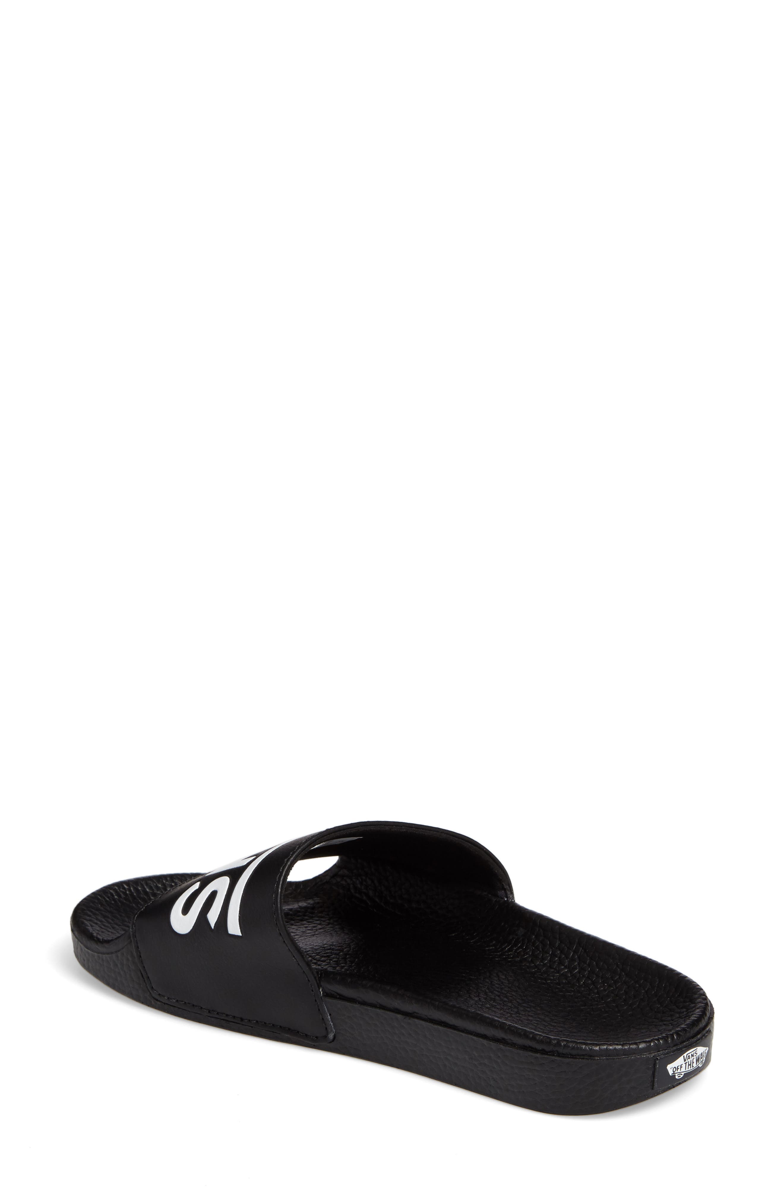 Slide-On Sandal, Alternate, color, BLACK