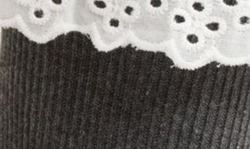 Casa Clara Tabitha Ruffle Ankle Socks In Gray