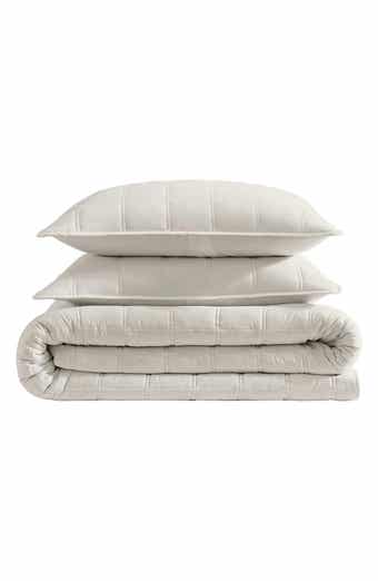 Kenneth Cole Reaction Stonewashed Solid Quilt & Sham Set