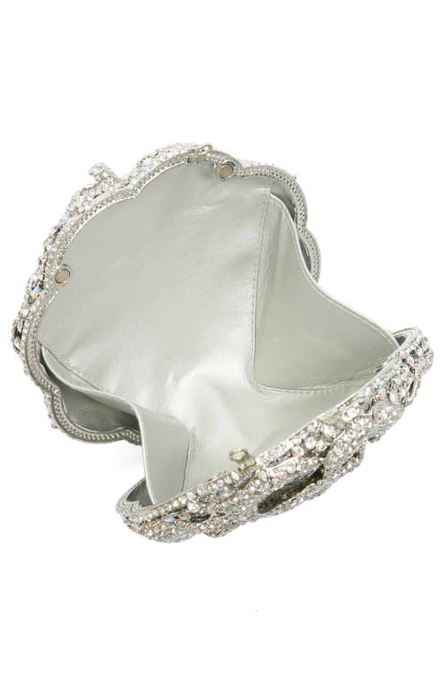 Dune London Bling Flower Clutch In Silver