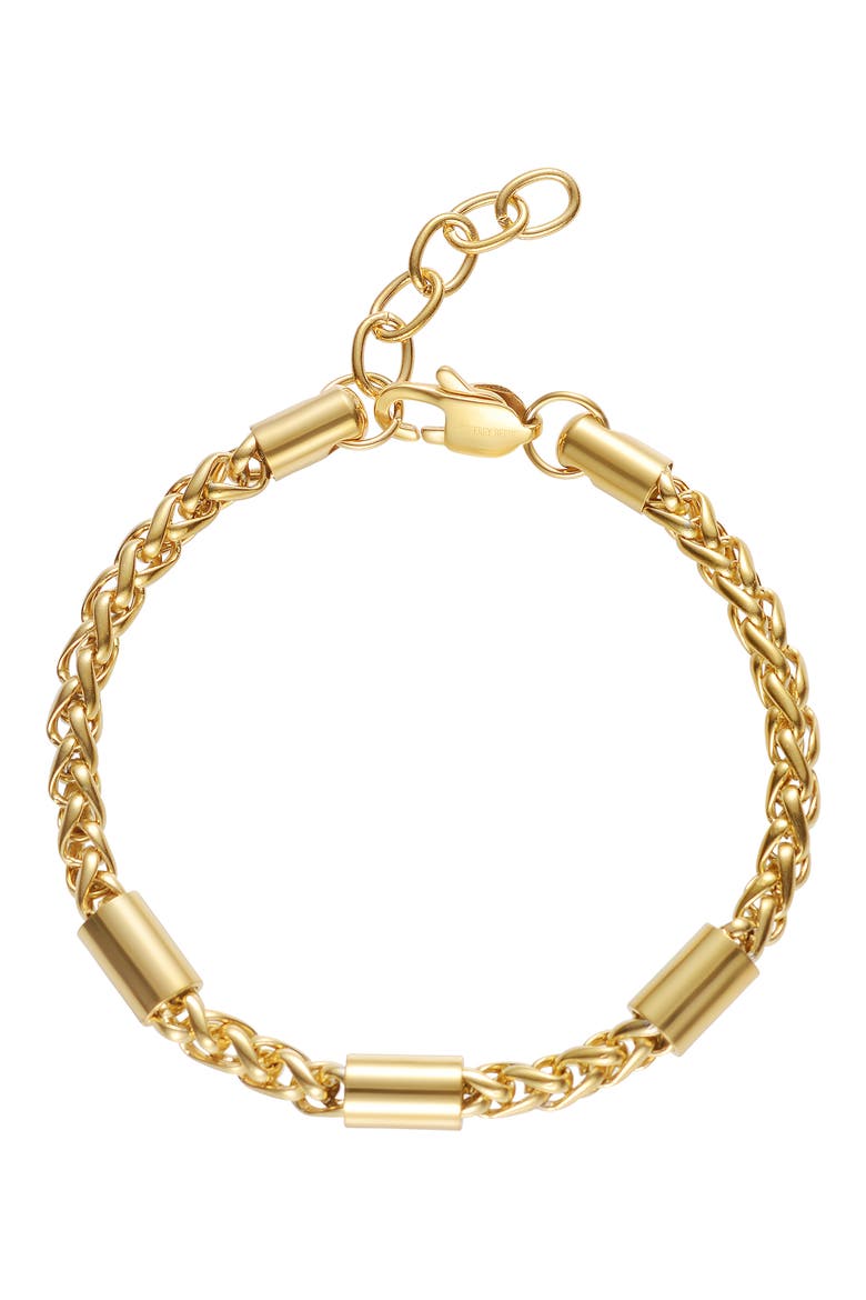Wheat Chain Bracelet, Alternate, color, GOLD