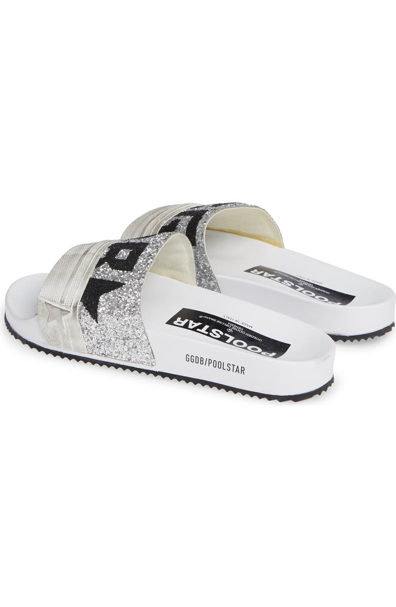 Golden Goose Glitter Poolstar Sport Slide, Alternate, color,