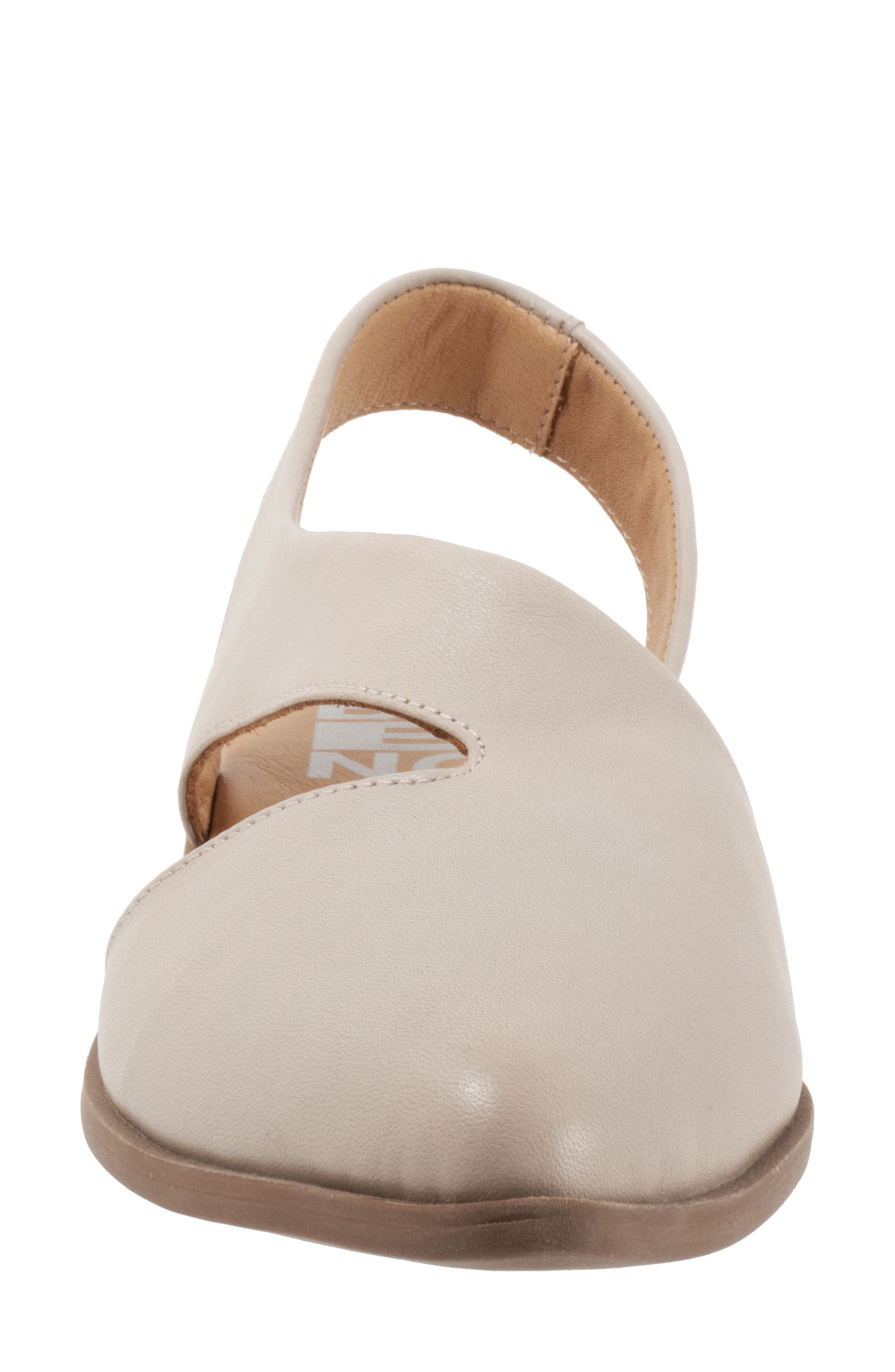 Bueno Bianca Slingback Pointed Toe Flat, Alternate, color, Light Grey