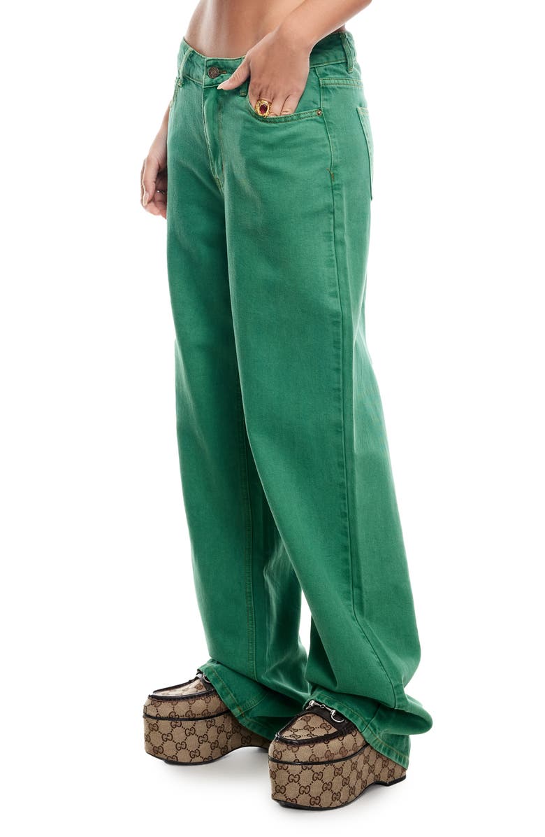 LIONESS Top Model Low Rise Baggy Jeans, Alternate, color,