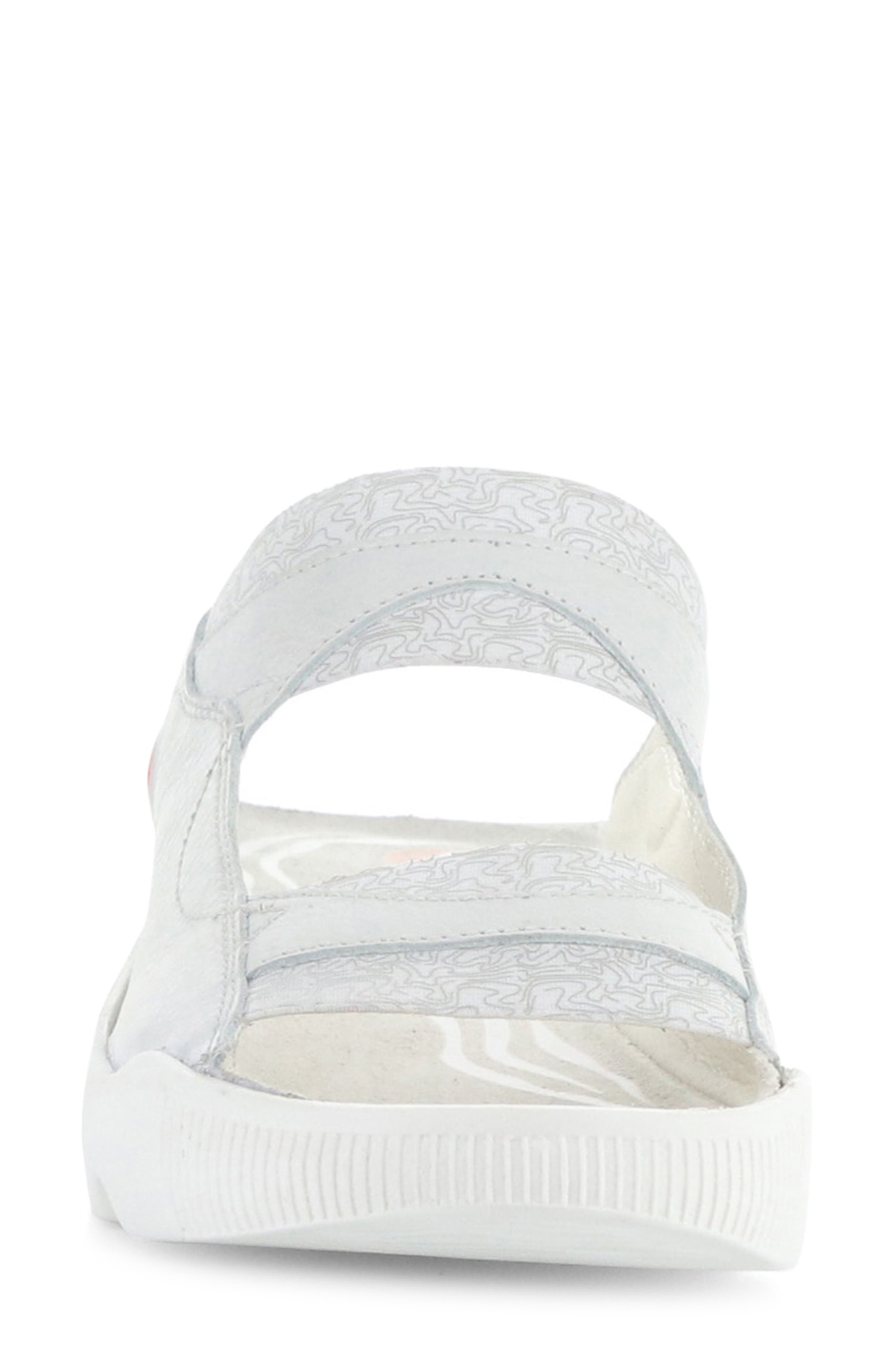Fly London Welm Sport Sandal, Alternate, color, White Smooth Leather