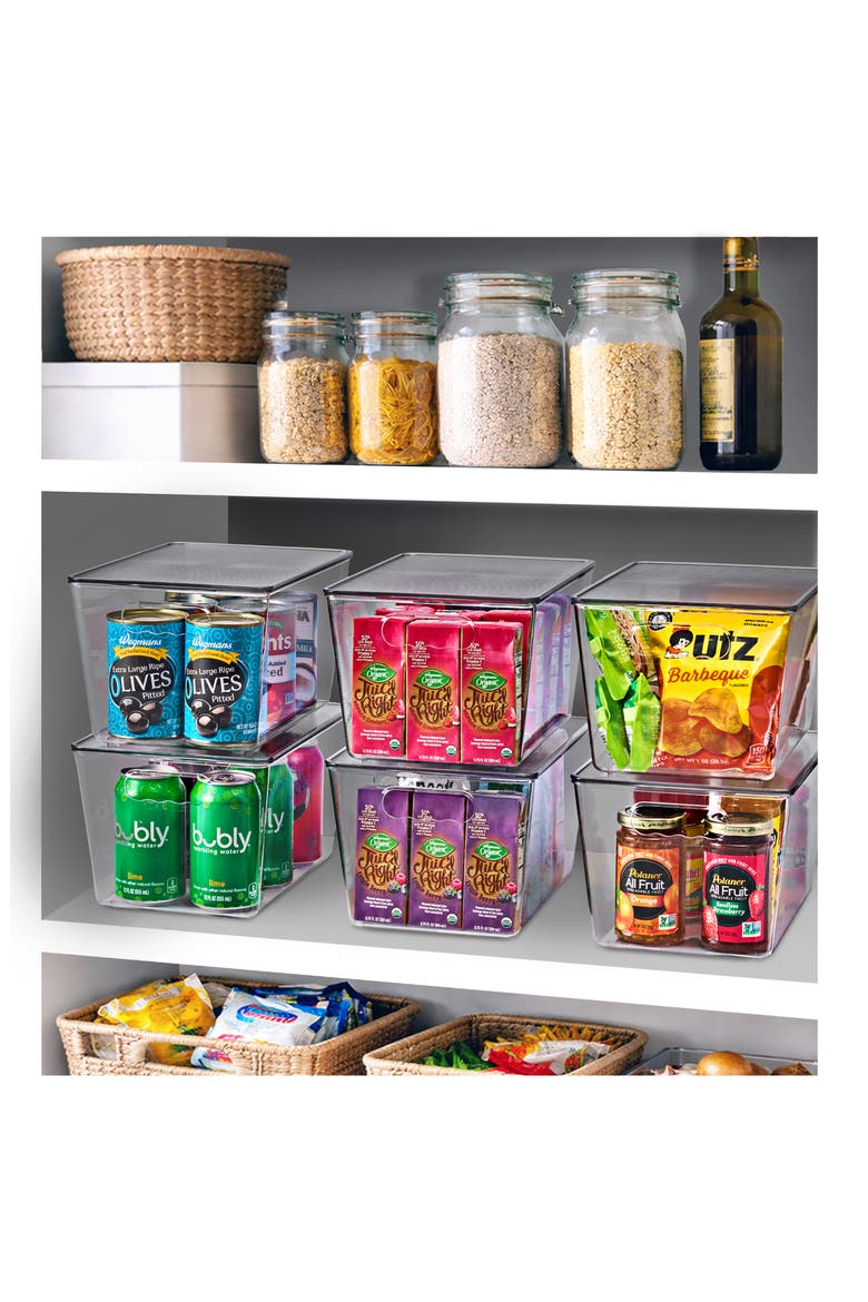 8-Pack Large Stackable Storage Bins, Alternate, color, NO COLOR