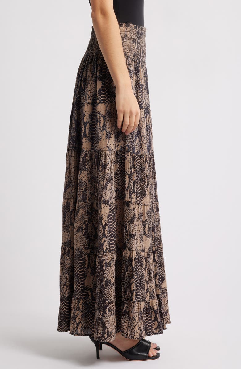 NIKKI LUND Torvi Animal Print Maxi Skirt, Alternate, color, 