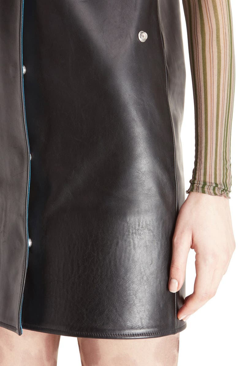Acne Studios Civalo Sleeveless Leather Sheath Dress, Alternate, color,