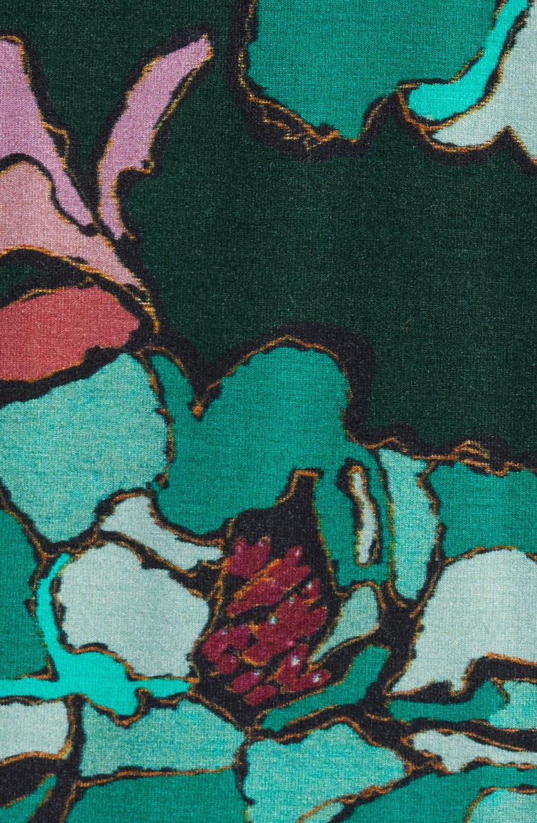 Alivia Sofia Print Pajamas, Alternate, color, Stained Glass Floral Emerald