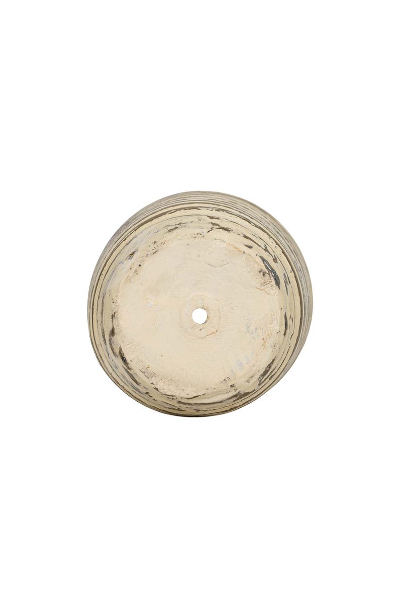 Distressed Ribbed Planter Cream Terracotta, Alternate, color, Brown