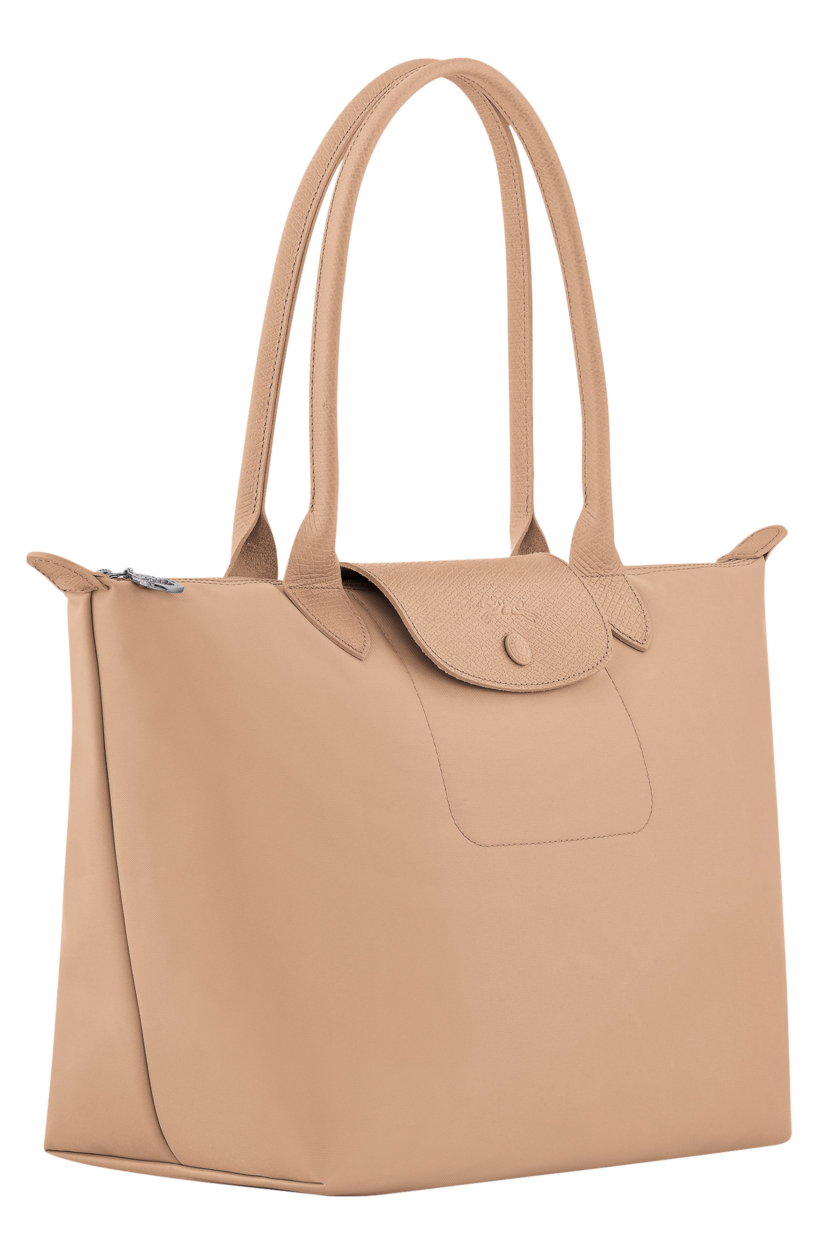 Medium Le Pliage One Nylon Shoulder Tote, Alternate, color, BEIGE