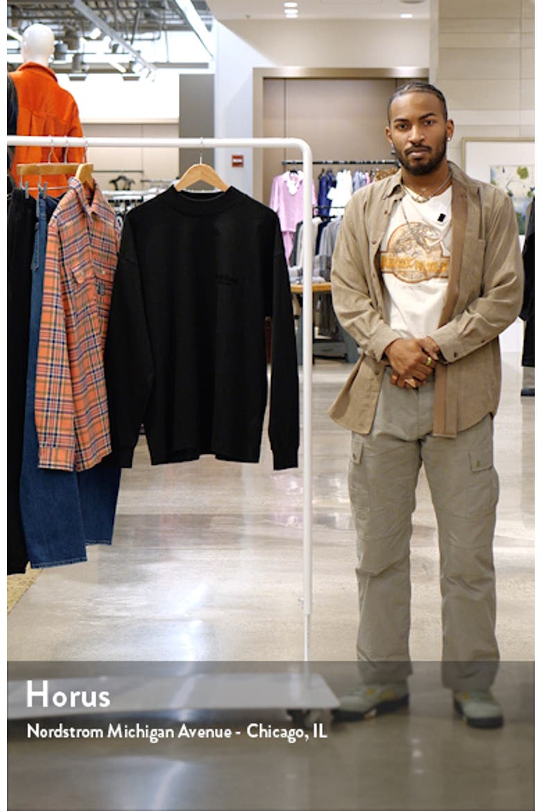 Fear of God Essentials Essentials Long Sleeve Mock Neck Graphic