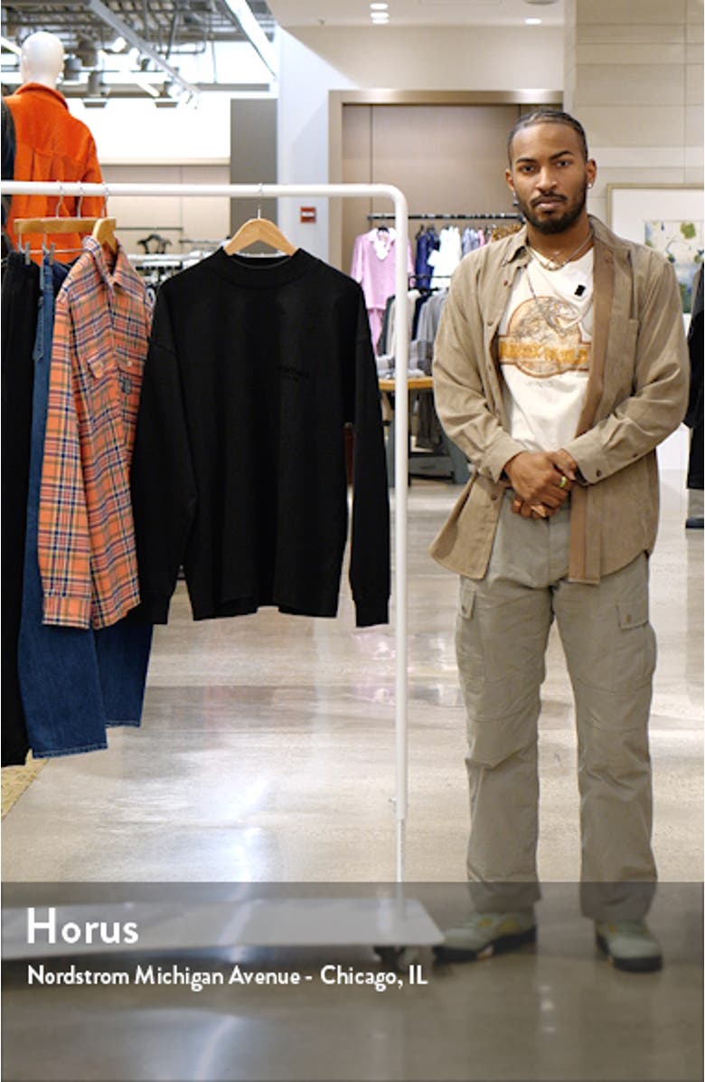 Fear of God Essentials Essentials Long Sleeve Mock Neck Graphic
