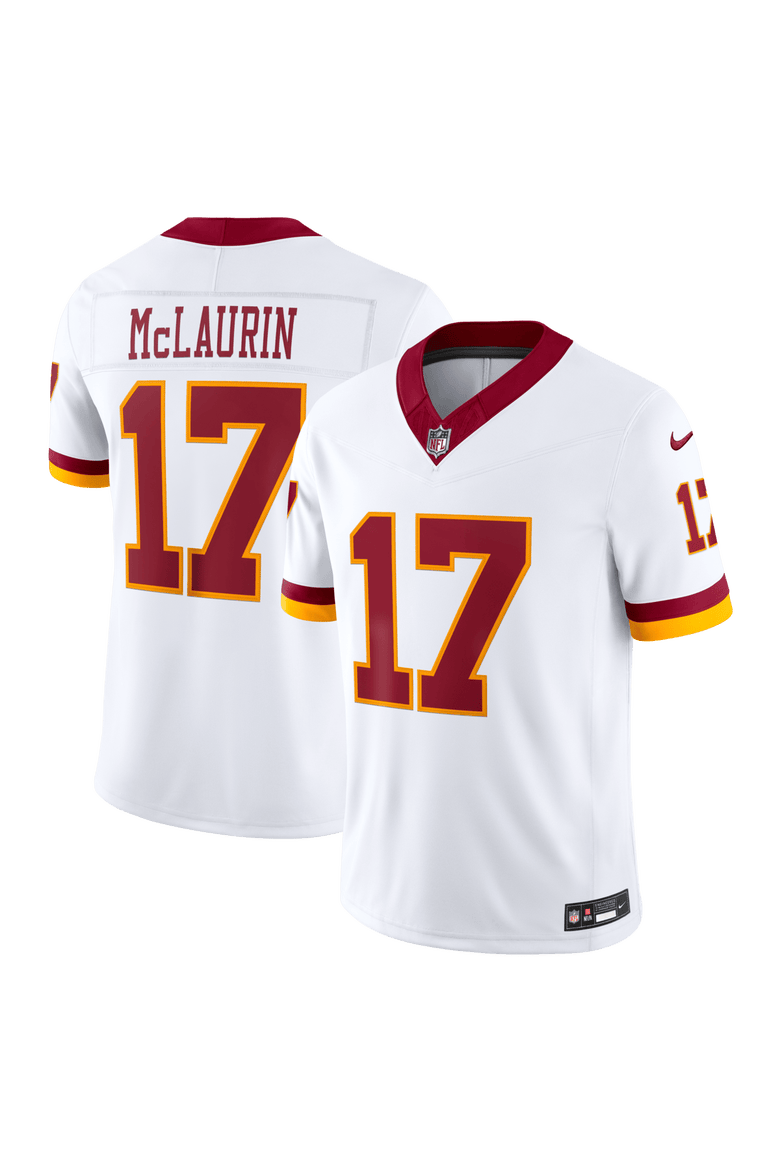 Men's Nike Terry McLaurin White Washington Commanders Vapor F.U.S.E. Stitched Limited Jersey, Alternate, color, White