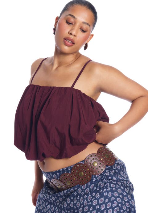 Cropped Bubble Top (plus)