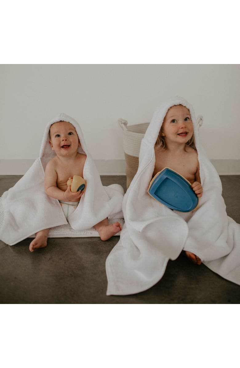 Parker Baby Co. Hooded Bath Towel, Alternate, color, White