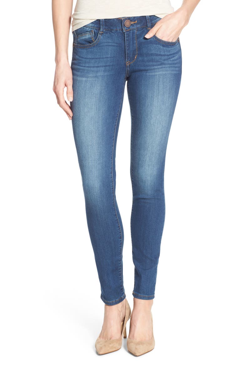 Ab-Solution Stretch Skinny Jeans (Nordstrom Exclusive), Main, color, BLUE